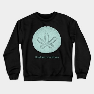 Mint Green Sand Dollar Seashell Design Crewneck Sweatshirt